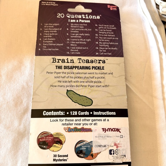 29 Questions & Brain Teasers - by University Games - NWT - Picture 2 of 5